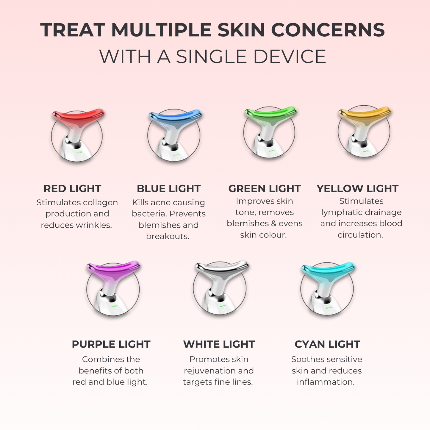 Lux Cove 7-in-1 LED Facial Sculptor